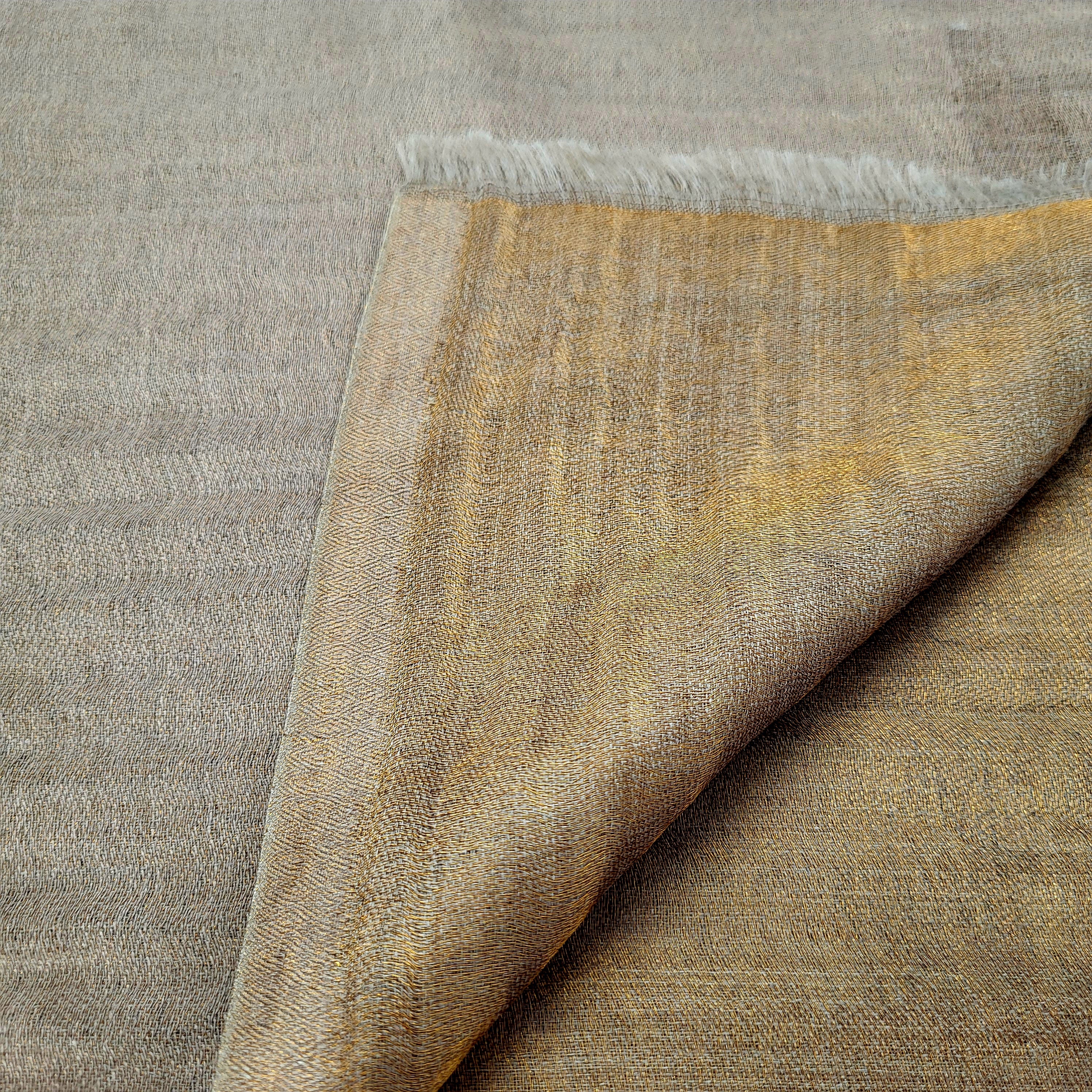 Duo pashmina shawl in mouse grey