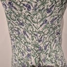 Block printed cotton sundress with V neck and adjustable straps