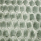 Egg Velvet Throw in green by Ceannis, 130 x 170 cm, eggshell-pattern front with cotton velvet back