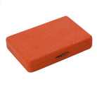 Travel backgammon set in orange faux shagreen by Forwood Design, 25.5 x 17 x 5 cm