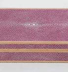 Pink faux shagreen treasure box, 23.5 x 14.5 x 7 cm, detail of exterior