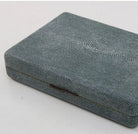 Travel backgammon set in Lincoln green faux shagreen, 25.5 x 17 x 5 cm, open view