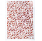 HK Toile linen tea towel in red, 48 x 70 cm, Faux