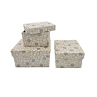 Glitter spotted gift boxes, nesting set of three in large, medium and small sizes