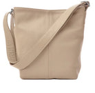 Ceannis small shoulder bag in sand grained leather with adjustable strap