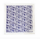 HK Toile linen napkin in blue, 50 x 55 cm, Faux