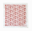 HK Toile linen napkin in red, 50 x 55 cm, Faux