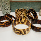 Horn bangles in natural markings, range of sizes
