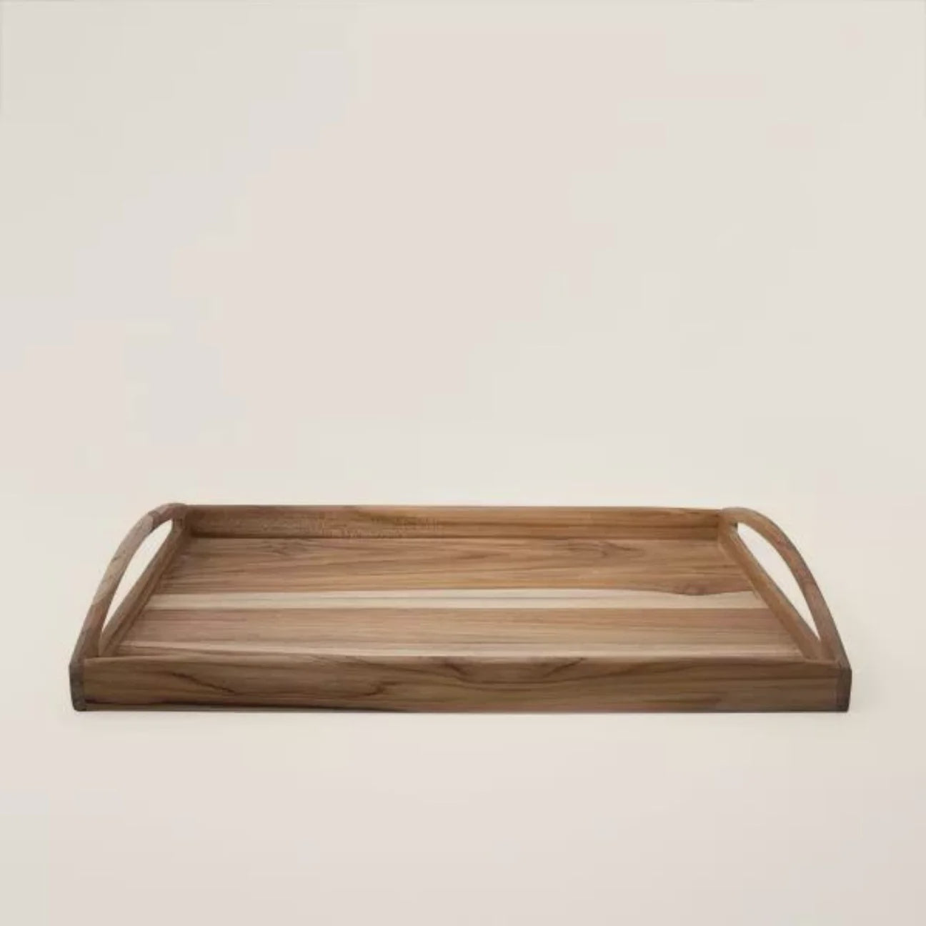 In Teak handcrafted teak wooden serving tray, 45.5 x 31 x 6.5 cm