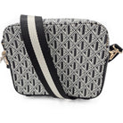 JLB Palermo shoulder bag, black and white stripes, 20 x 16 x 6 cm