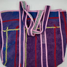 Vintage kantha shopper bag in quilted cotton, 43 x 12 x 35.5cm