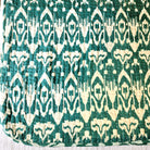Ikat pattern kantha throw and bedspread, hand stitched cotton, 220 x 270 cm