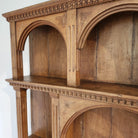 Carved teak vintage display unit, styled