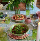Mother of pearl inlay place mat, three-colour pattern, detail view