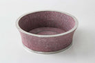 Mulberry faux shagreen wine coaster by Forwood Design, 16 x 16 x 5 cm, with wine bottle