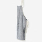 Navy striped washed cotton apron, 70 x 90 cm, everyday essential