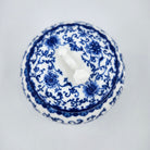 Lid of blue & white ceramic scented candle