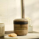 Orbis storage jar, small, mango wood with airtight lid, handcrafted