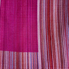 Multi striped pashmina shawl in hot pink, silk and pashmina blend