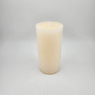 Off white pillar candle 7.5 x 15cm