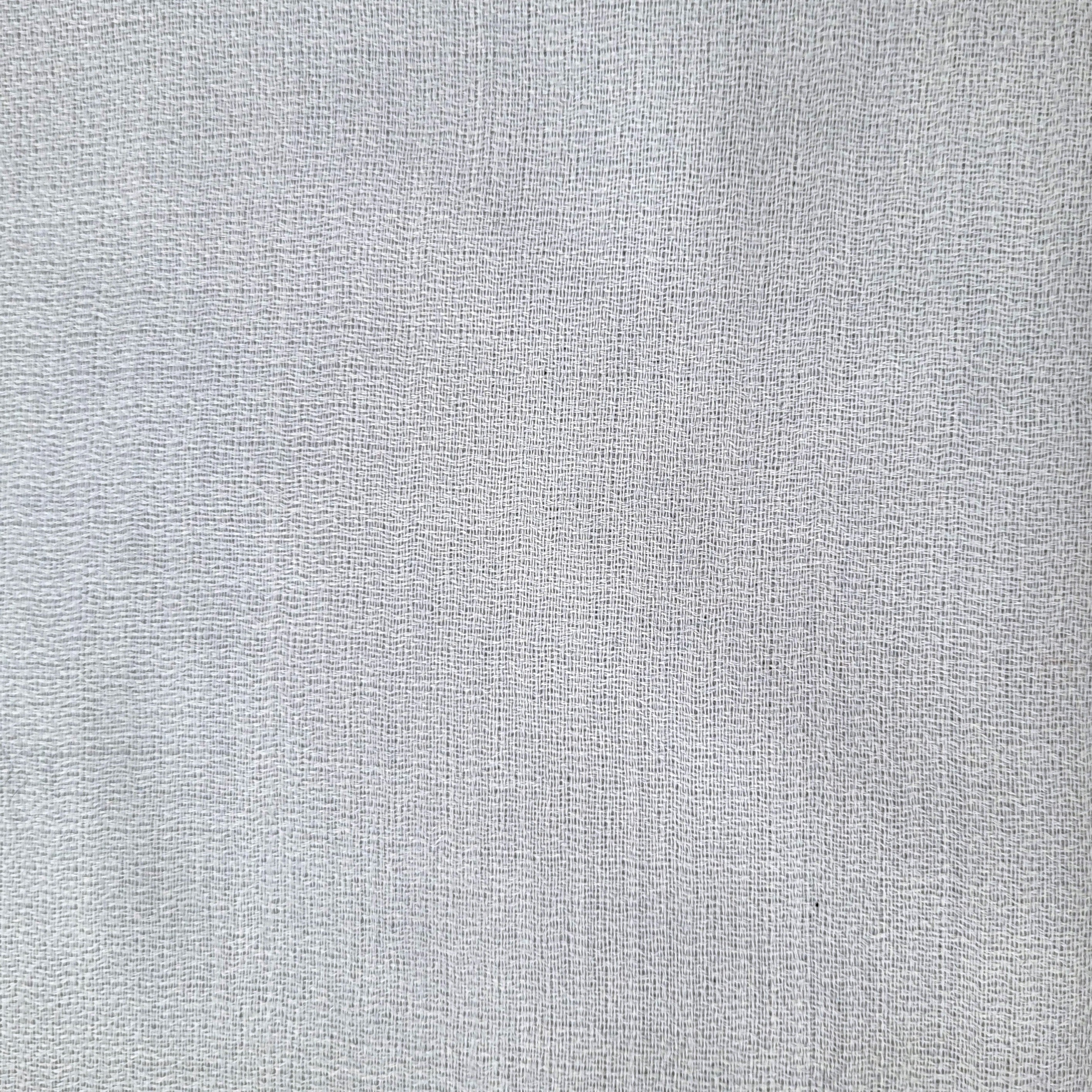 Silver grey plain 100% pashmina shawl, finely woven, soft and lightweight, worn loose or around the neck