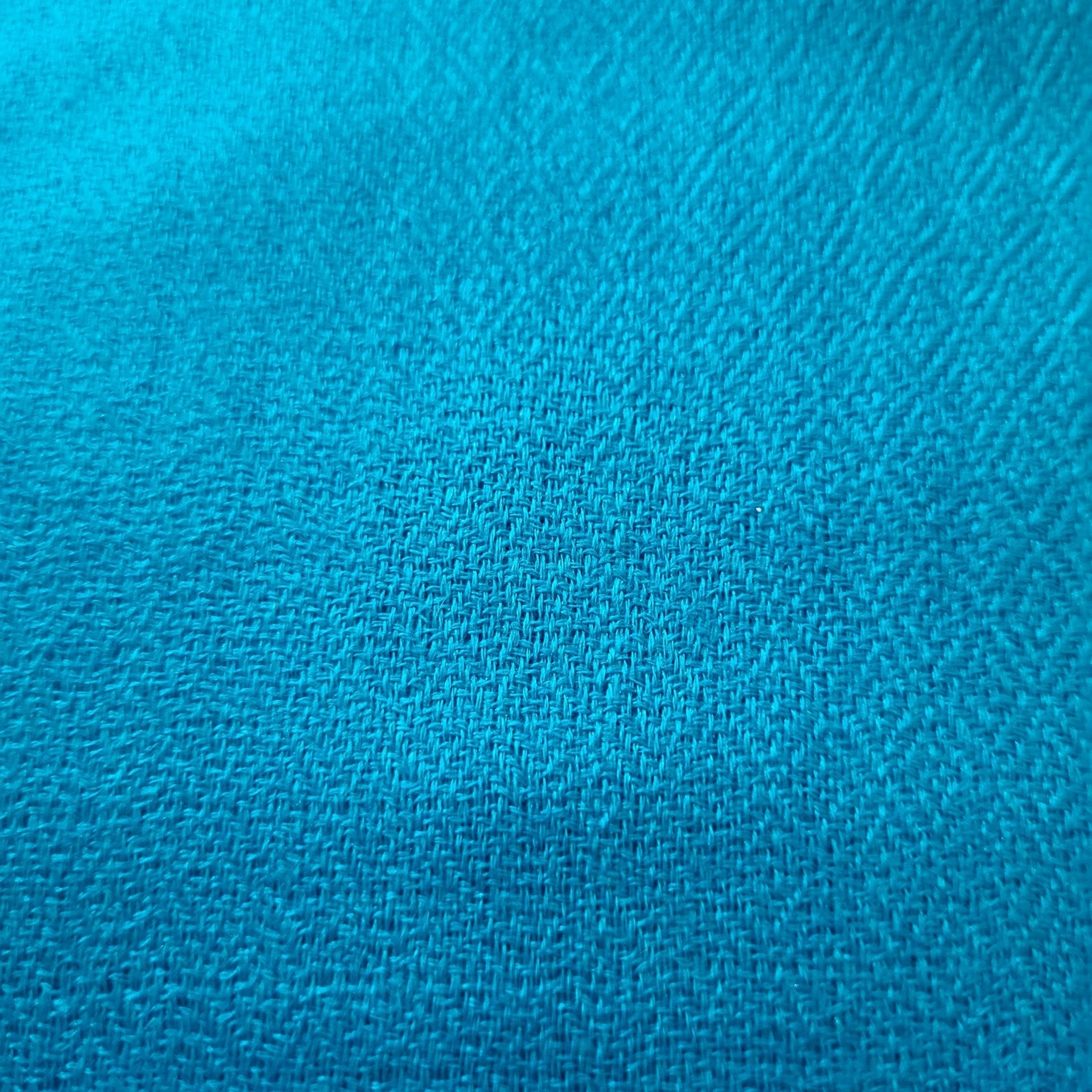 Turquoise plain pashmina shawl in the finest 100% pashmina, soft, lightweight and easy to wear many ways