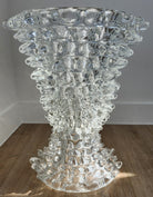 Vintage Murano crystal Ercole table lamp, clear glass, styled