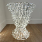 Vintage Barovier & Toso crystal lamp, faceted glass detail