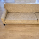 Robsjohn-Gibbings three-seater sofa, angled view