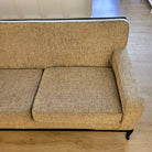 Robsjohn-Gibbings sofa, detail of reupholstered seat