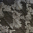 Detail of the Birds of Paradise block-print quilt