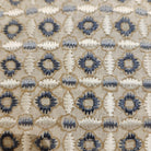 Crescent embroidered cushion, 45 x 45 cm, block-printed with hand embroidery detail