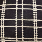Hand-dyed plaid cushion cover, 46 cm