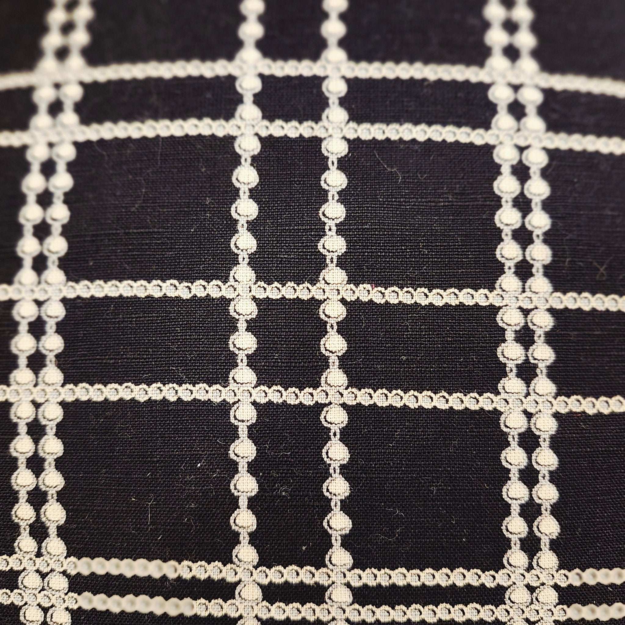 Hand-dyed plaid cushion cover, 46 cm
