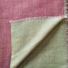 Reversible pashmina in red and green, 100% pashmina
