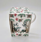 Singapore Toile fine bone china mug, detail of toile pattern