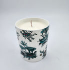 Singapore Toile soy wax candle in toile bone china vessel