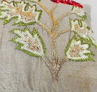Close up detail of embroidery 