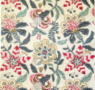 Spring Blossom block-print cotton table runner
