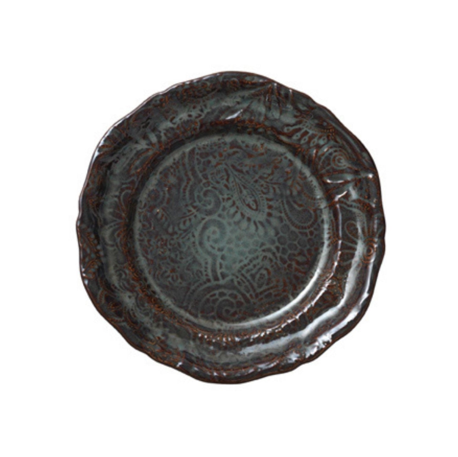Sthal fig salad plate, 23cm stoneware, styled detail