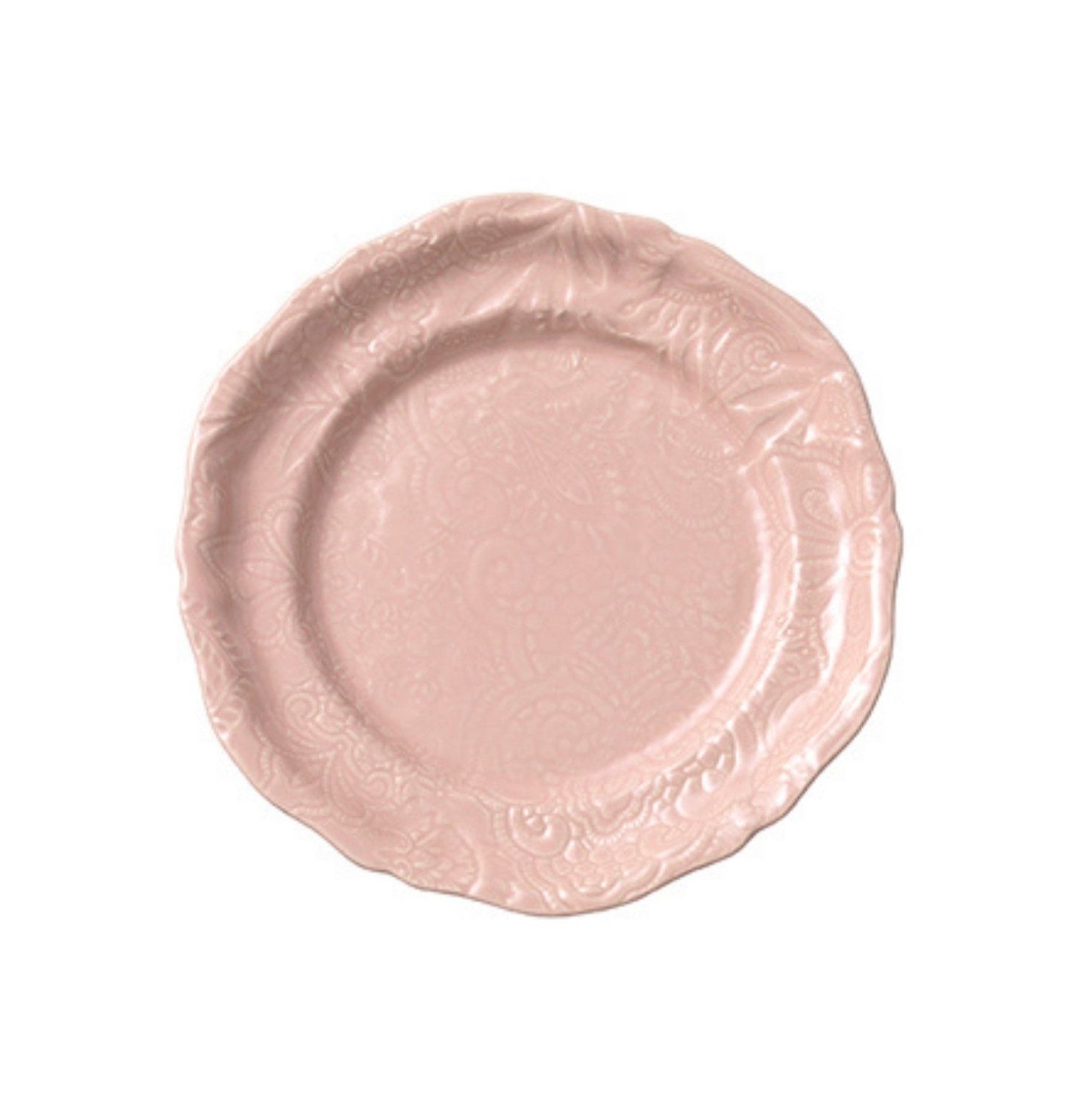Sthal powder pink salad plate, 23cm stoneware, styled detail