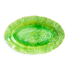 Sthal seaweed small oval serving dish with leaf and vine pattern, stoneware, 40 x 25cm