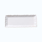 Large appetizer plate in white, rectangular ceramic, 33.5 x 13.5 cm