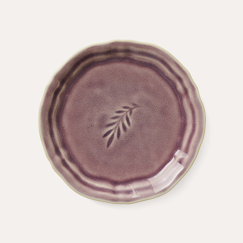 Sthal amuse bouche side plate in lavender ceramic, 16 cm