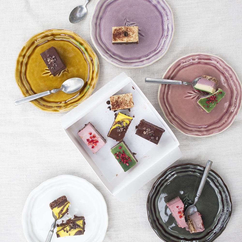 Sthal amuse bouche side plates in mixed colours, 16 cm ceramic