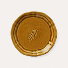 Sthal amuse bouche side plate in pineapple yellow ceramic, 16 cm