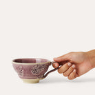 Sthal cup with handle in lavender, 12.5 cm