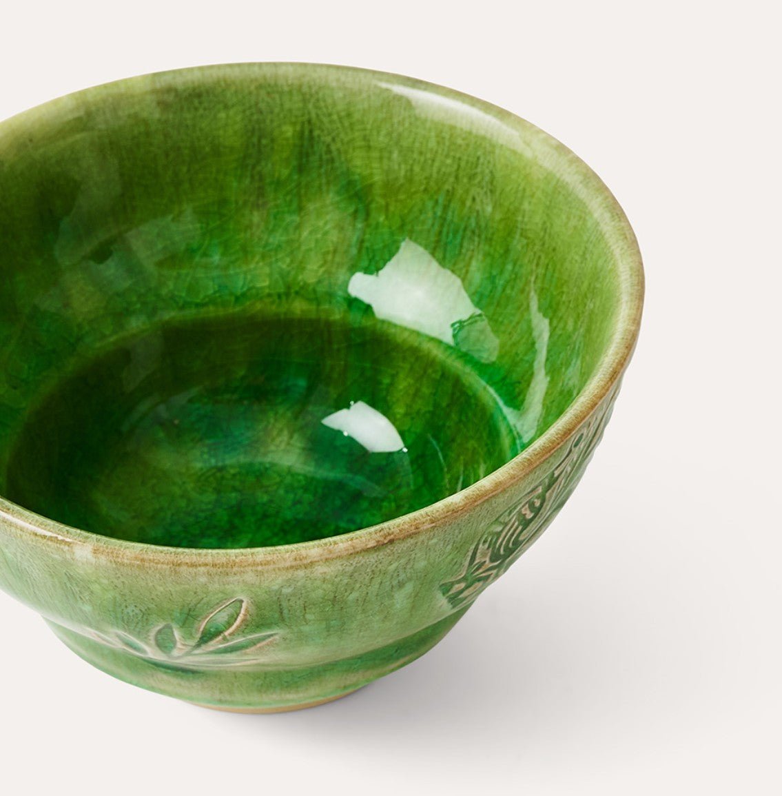 Seaweed green Sthal tea or coffee cup without handle, ovenproof and dishwasher safe