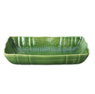 Large gratin dish in spring green, ceramic, oven to table, 35.5 x 23.5 x 6.5 cm