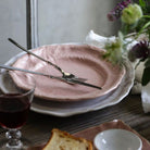 Powder pink Sthal salad plate, 23cm stoneware, second view